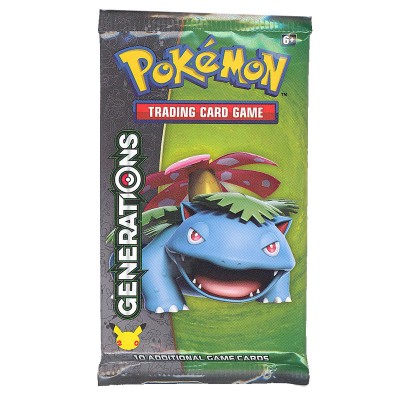 Pokemon Cards - Generations - Booster Pack (Venusaur Cover Art - 10 Cards)   
